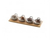 Typhoon Tasting Platter Mini Casseroles & Bamboo Board Serving Set